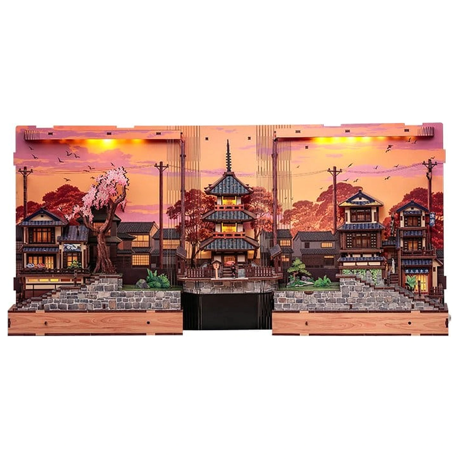Book Nook Twilight Sakura Path 23 x 12 cm fotografii produktu