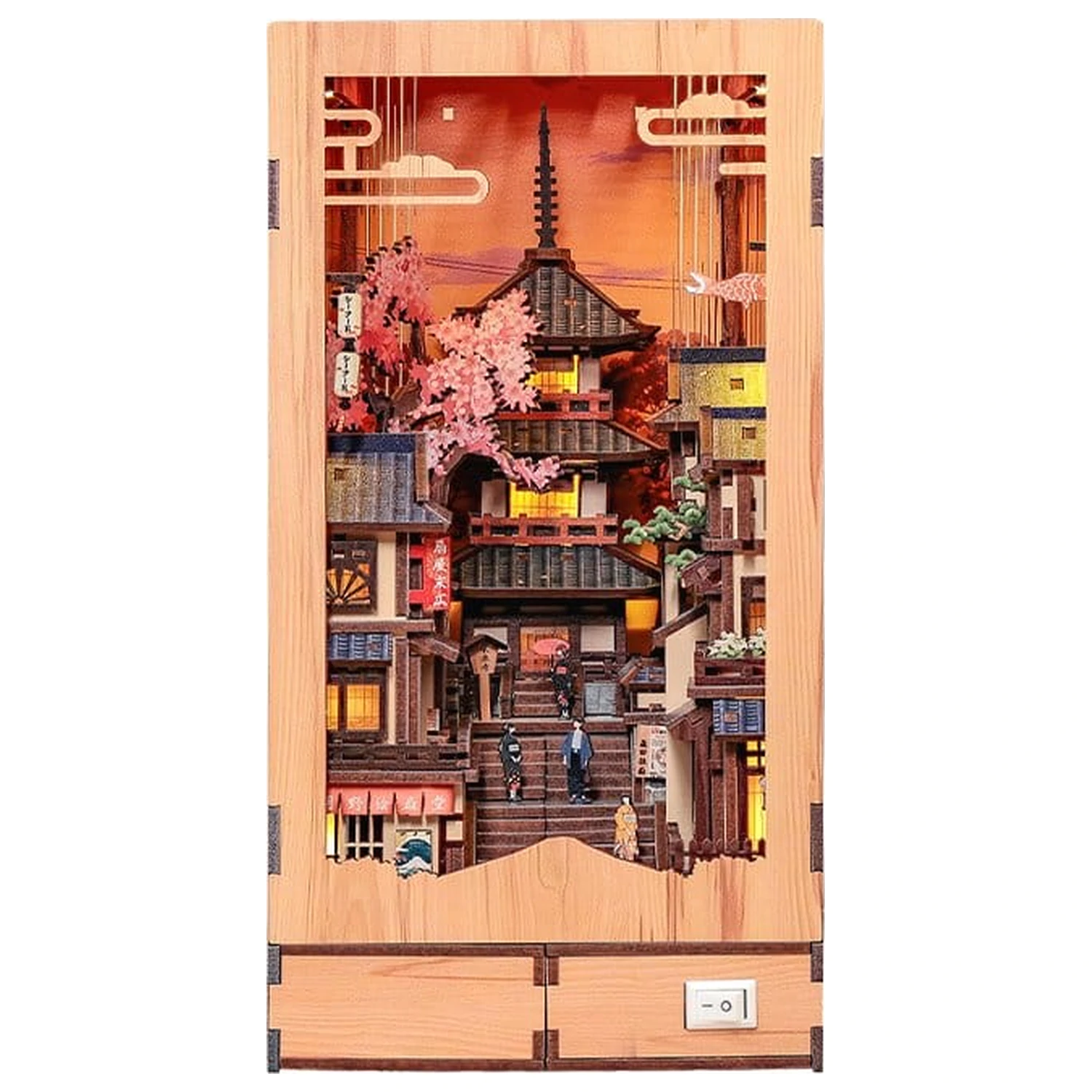 Book Nook Twilight Sakura Path 23 x 12 cm fotografii produktu