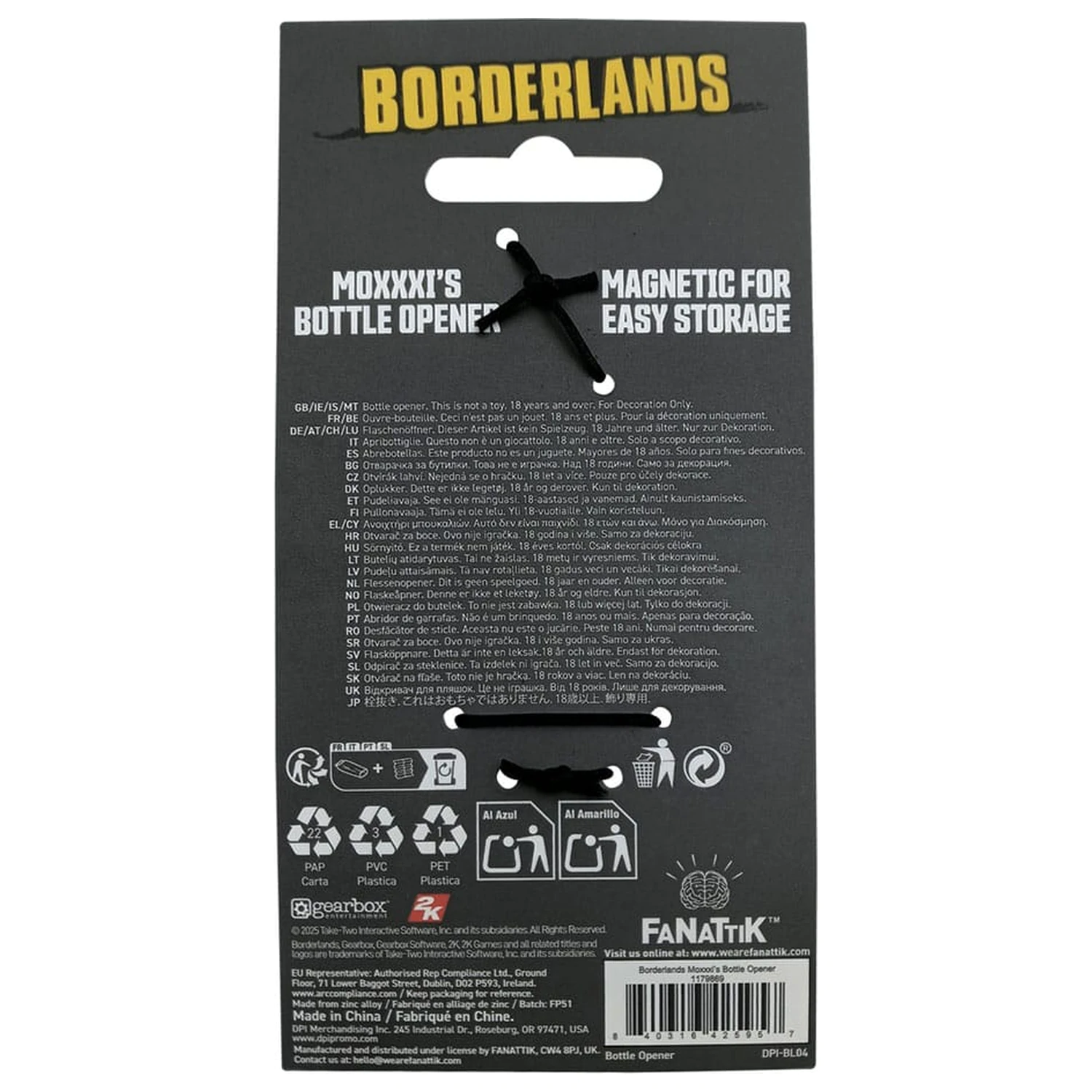 Borderlands Otvírák na láhve Mad Moxxi fotografii produktu