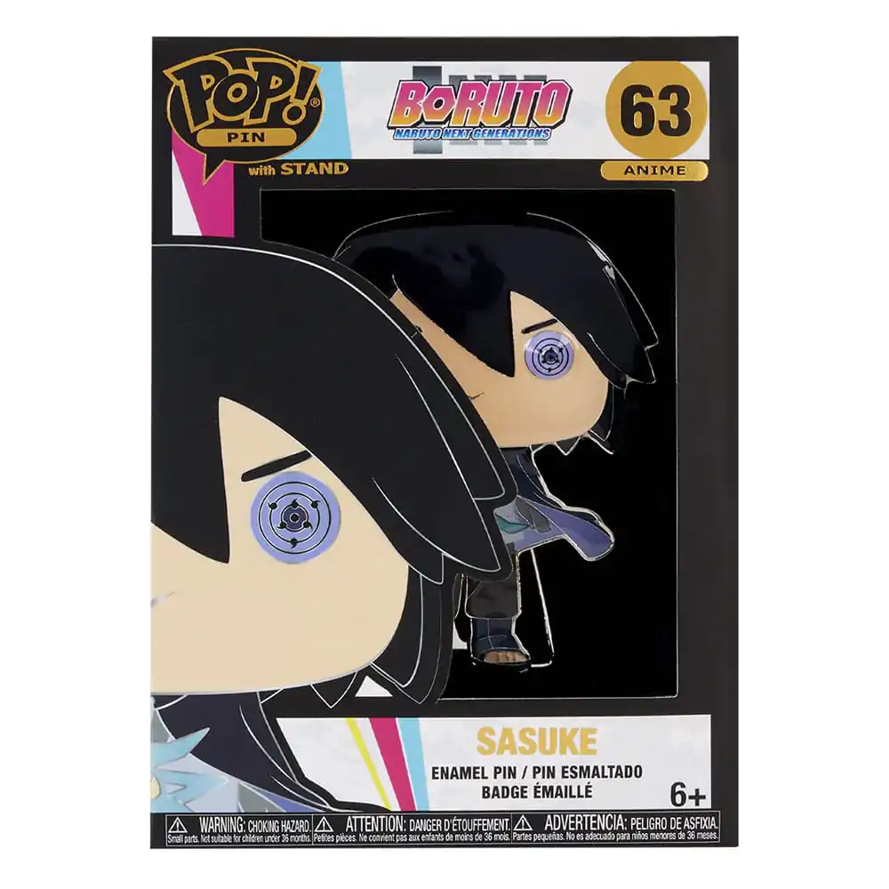 Boruto: Naruto Next Generations Loungefly Funko POP! Smaltovaný odznak Sasuke 10 cm fotografii produktu