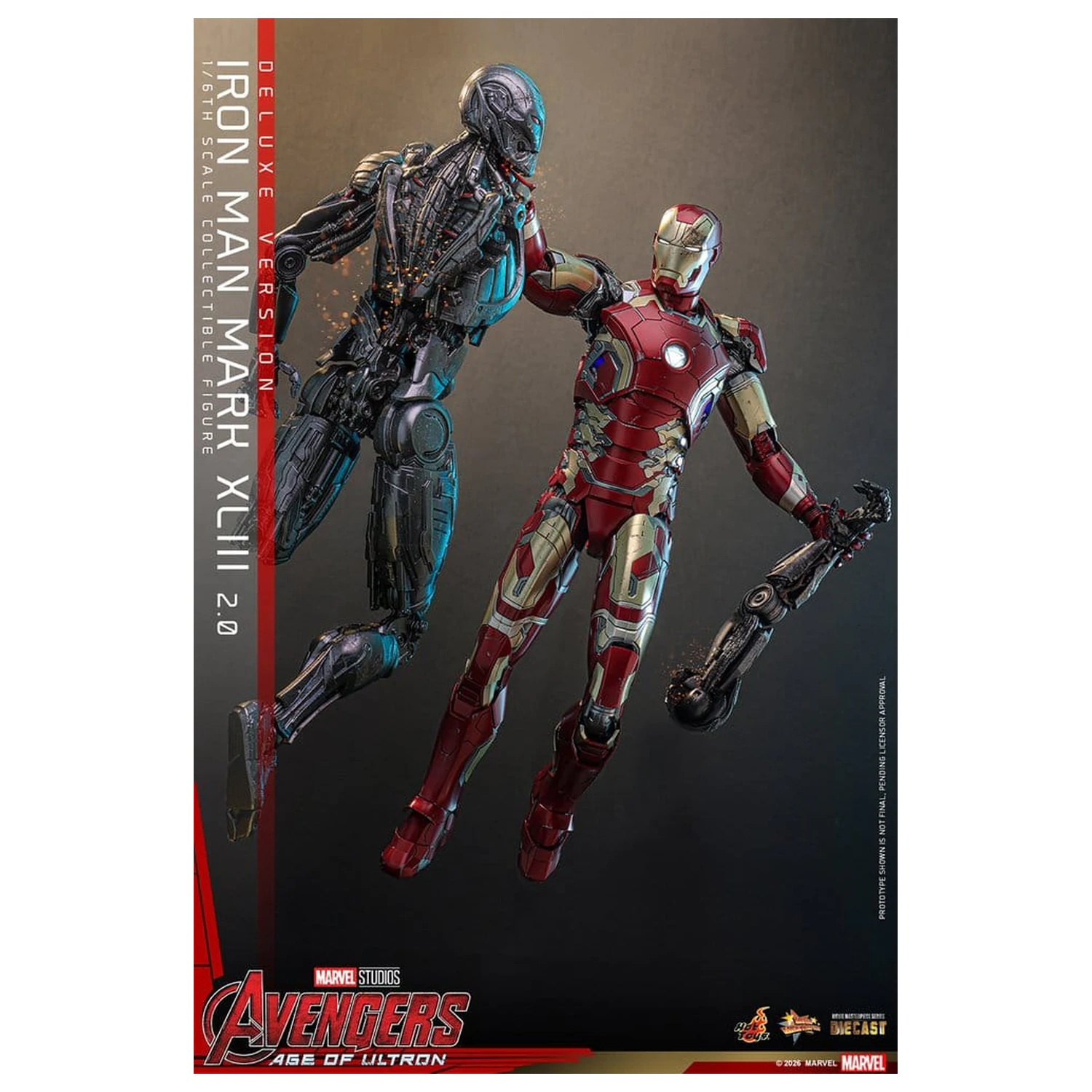 Avengers: Age of Ultron Movie Masterpiece Odlitek Akční figurka 1/6 Iron Man Mark XLIII (2.0) (Deluxe verze) 32 cm fotografii produktu