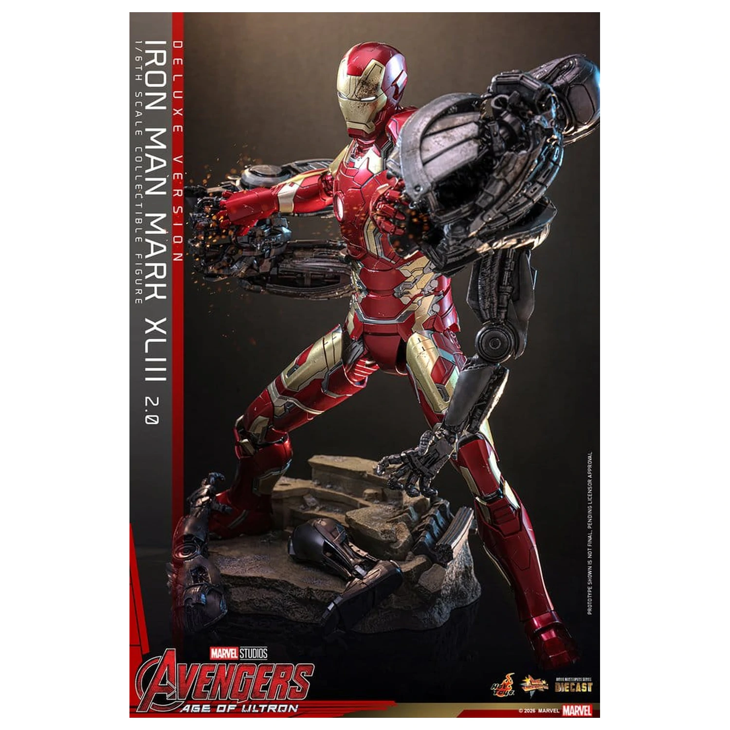 Avengers: Age of Ultron Movie Masterpiece Odlitek Akční figurka 1/6 Iron Man Mark XLIII (2.0) (Deluxe verze) 32 cm fotografii produktu