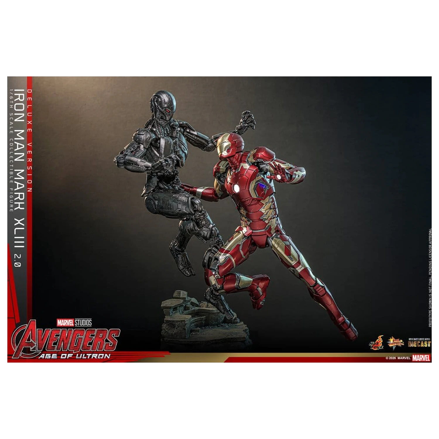 Avengers: Age of Ultron Movie Masterpiece Odlitek Akční figurka 1/6 Iron Man Mark XLIII (2.0) (Deluxe verze) 32 cm fotografii produktu
