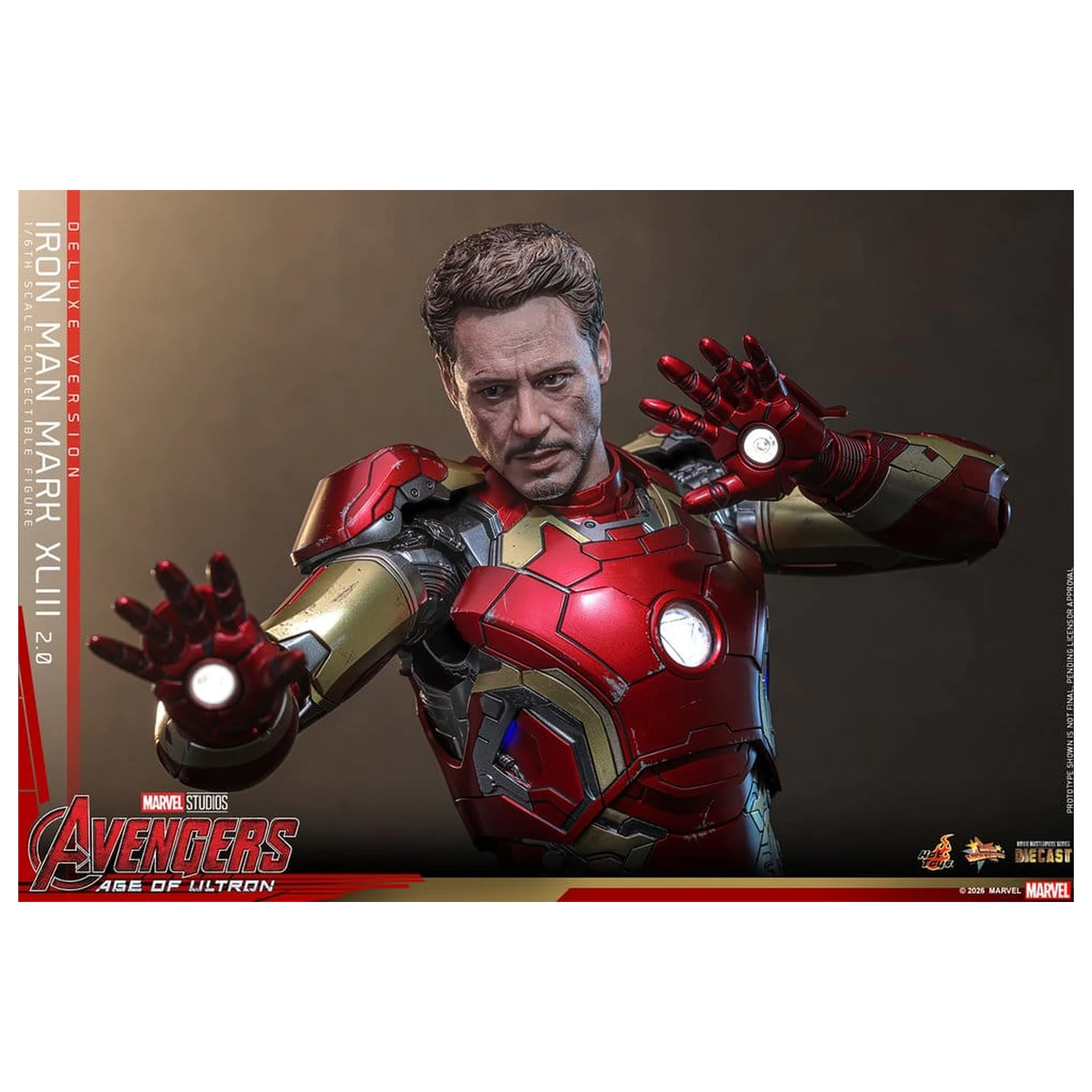 Avengers: Age of Ultron Movie Masterpiece Odlitek Akční figurka 1/6 Iron Man Mark XLIII (2.0) (Deluxe verze) 32 cm fotografii produktu