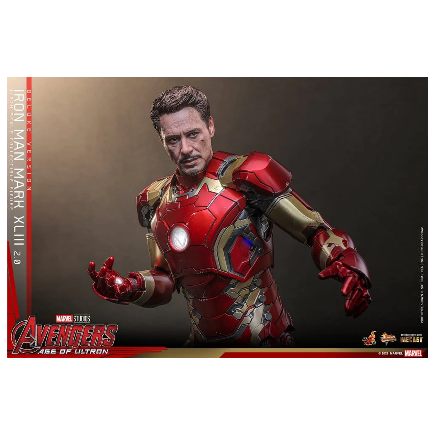 Avengers: Age of Ultron Movie Masterpiece Odlitek Akční figurka 1/6 Iron Man Mark XLIII (2.0) (Deluxe verze) 32 cm fotografii produktu