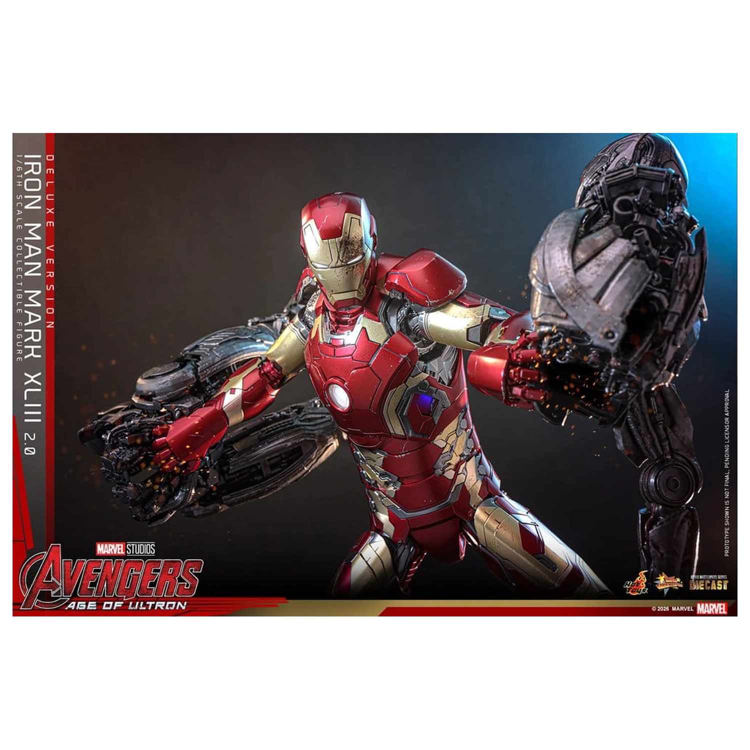 Avengers: Age of Ultron Movie Masterpiece Odlitek Akční figurka 1/6 Iron Man Mark XLIII (2.0) (Deluxe verze) 32 cm fotografii produktu