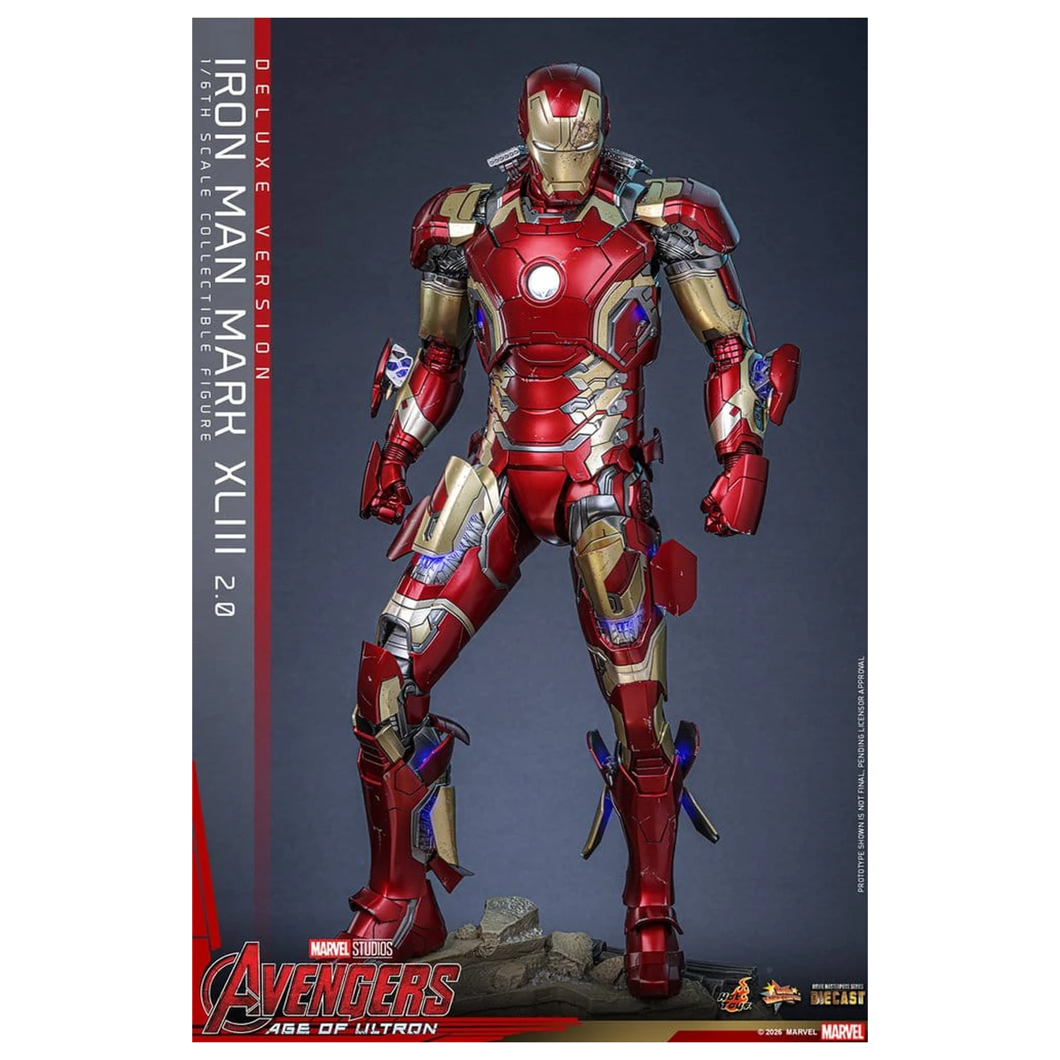 Avengers: Age of Ultron Movie Masterpiece Odlitek Akční figurka 1/6 Iron Man Mark XLIII (2.0) (Deluxe verze) 32 cm fotografii produktu