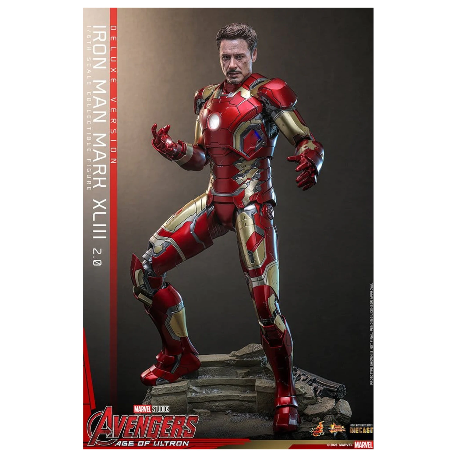 Avengers: Age of Ultron Movie Masterpiece Odlitek Akční figurka 1/6 Iron Man Mark XLIII (2.0) (Deluxe verze) 32 cm fotografii produktu