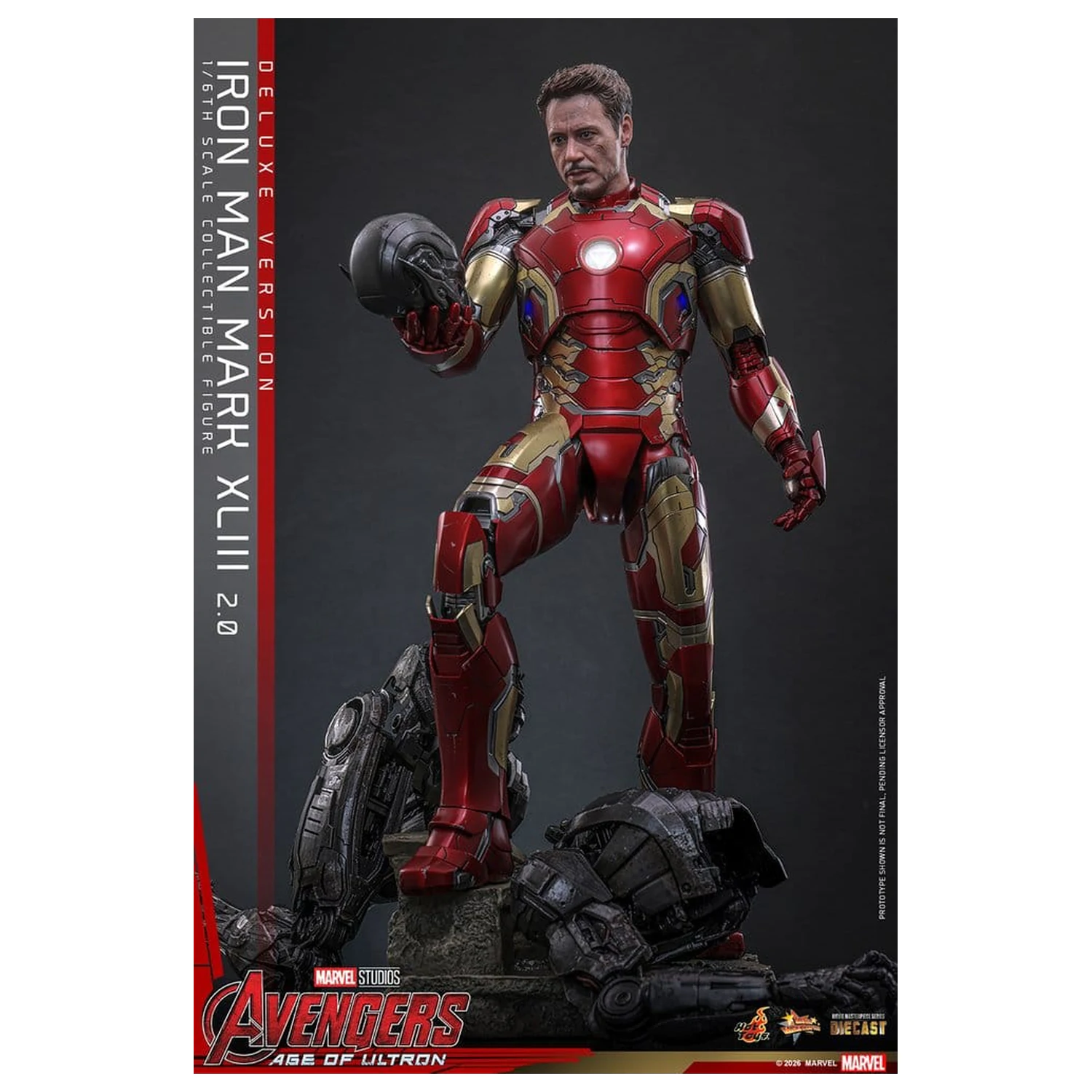 Avengers: Age of Ultron Movie Masterpiece Odlitek Akční figurka 1/6 Iron Man Mark XLIII (2.0) (Deluxe verze) 32 cm fotografii produktu