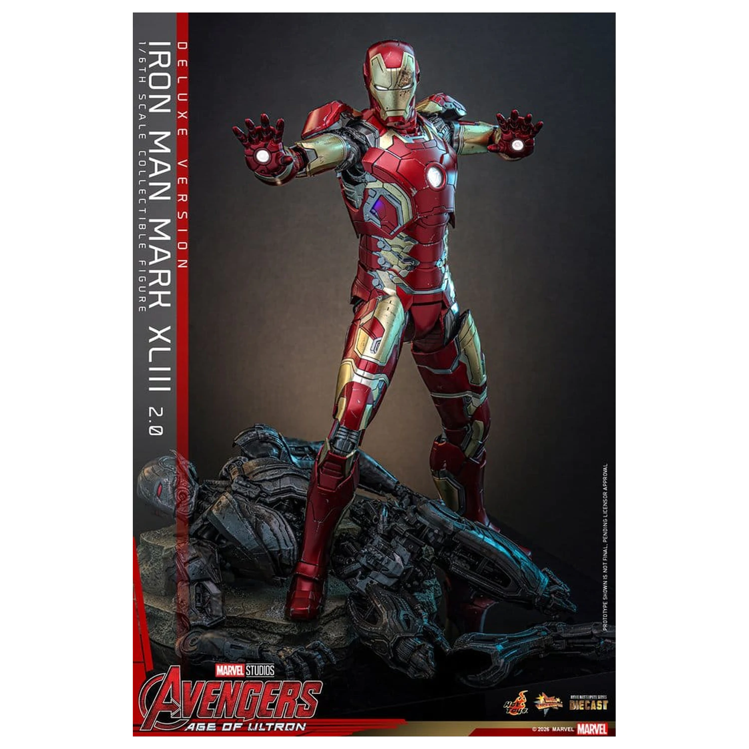 Avengers: Age of Ultron Movie Masterpiece Odlitek Akční figurka 1/6 Iron Man Mark XLIII (2.0) (Deluxe verze) 32 cm fotografii produktu