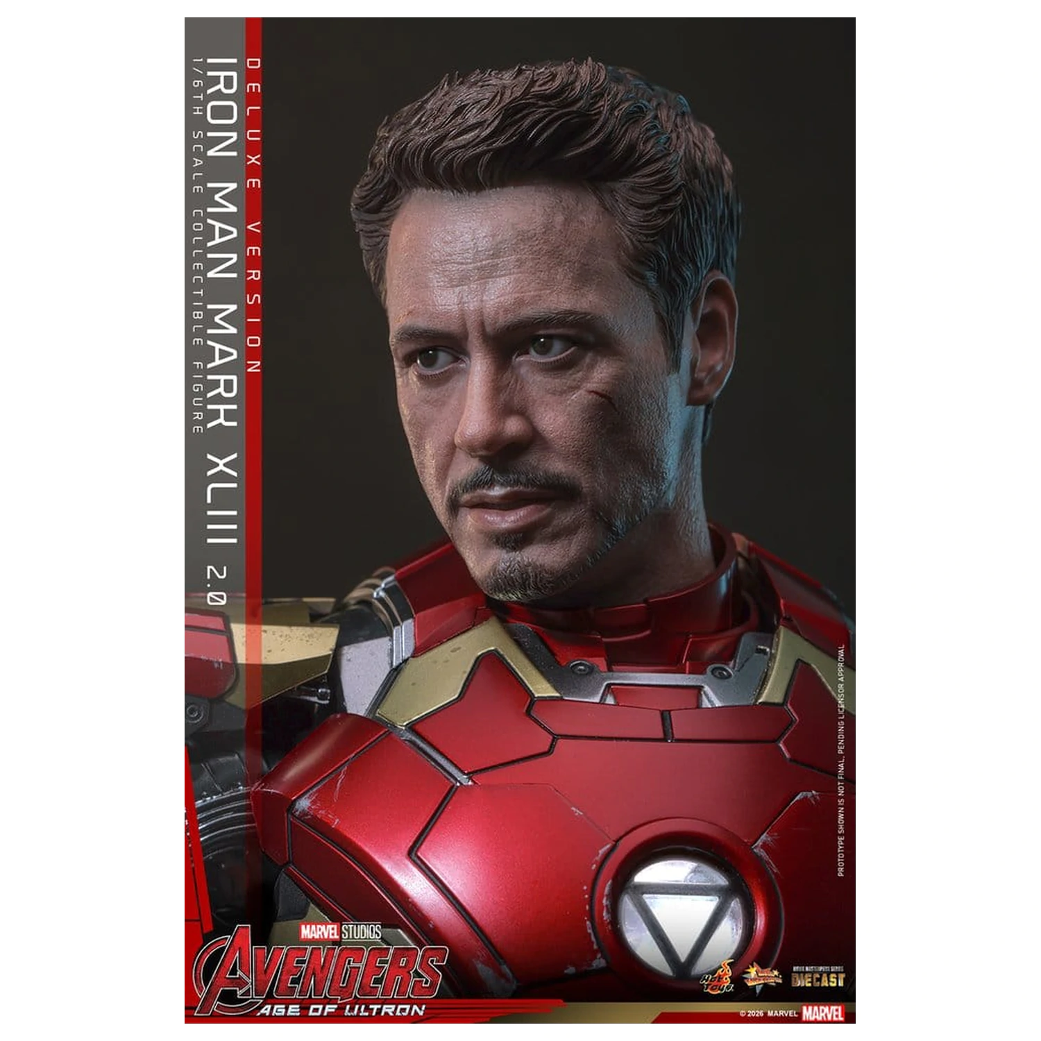 Avengers: Age of Ultron Movie Masterpiece Odlitek Akční figurka 1/6 Iron Man Mark XLIII (2.0) (Deluxe verze) 32 cm fotografii produktu