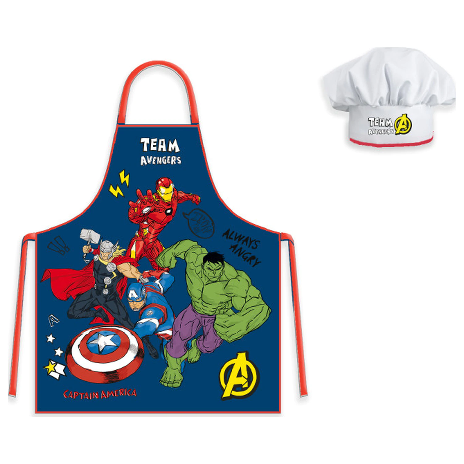 Avengers Always Angry dětská zástěra, 2dílná sada fotografii produktu