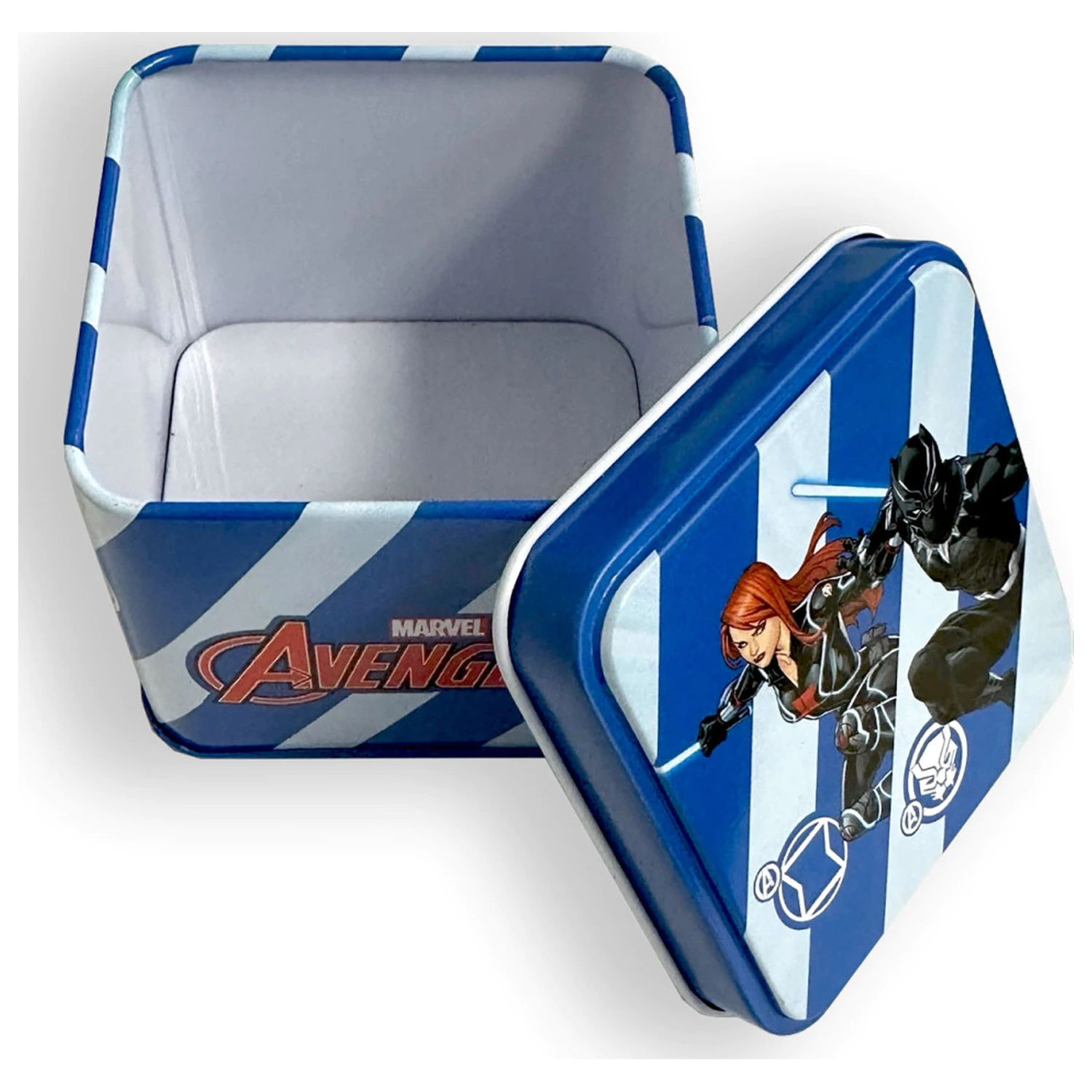 Avengers černá mini kovová krabička 7,5 cm fotografii produktu