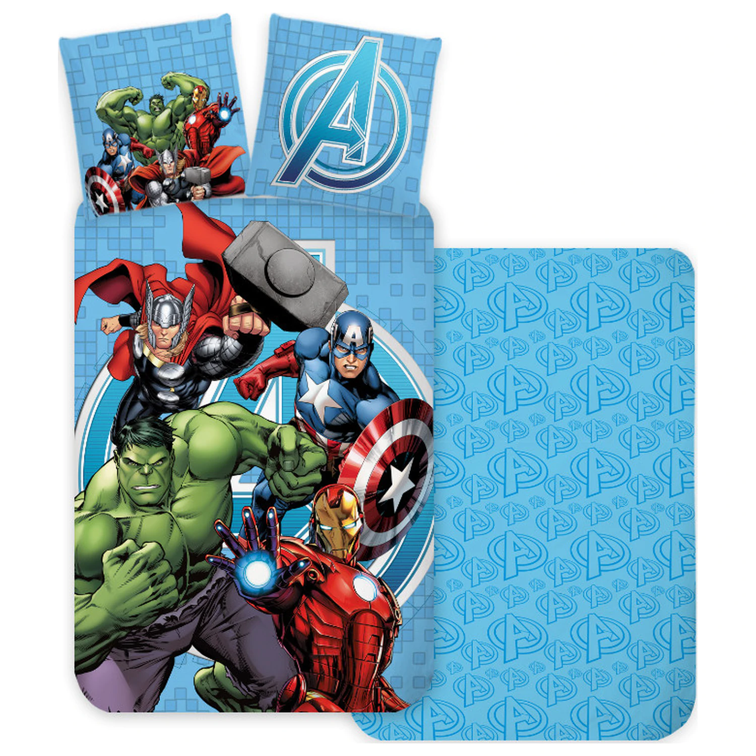 Avengers modrý povlak na peřinu pro předškoláky fotografii produktu