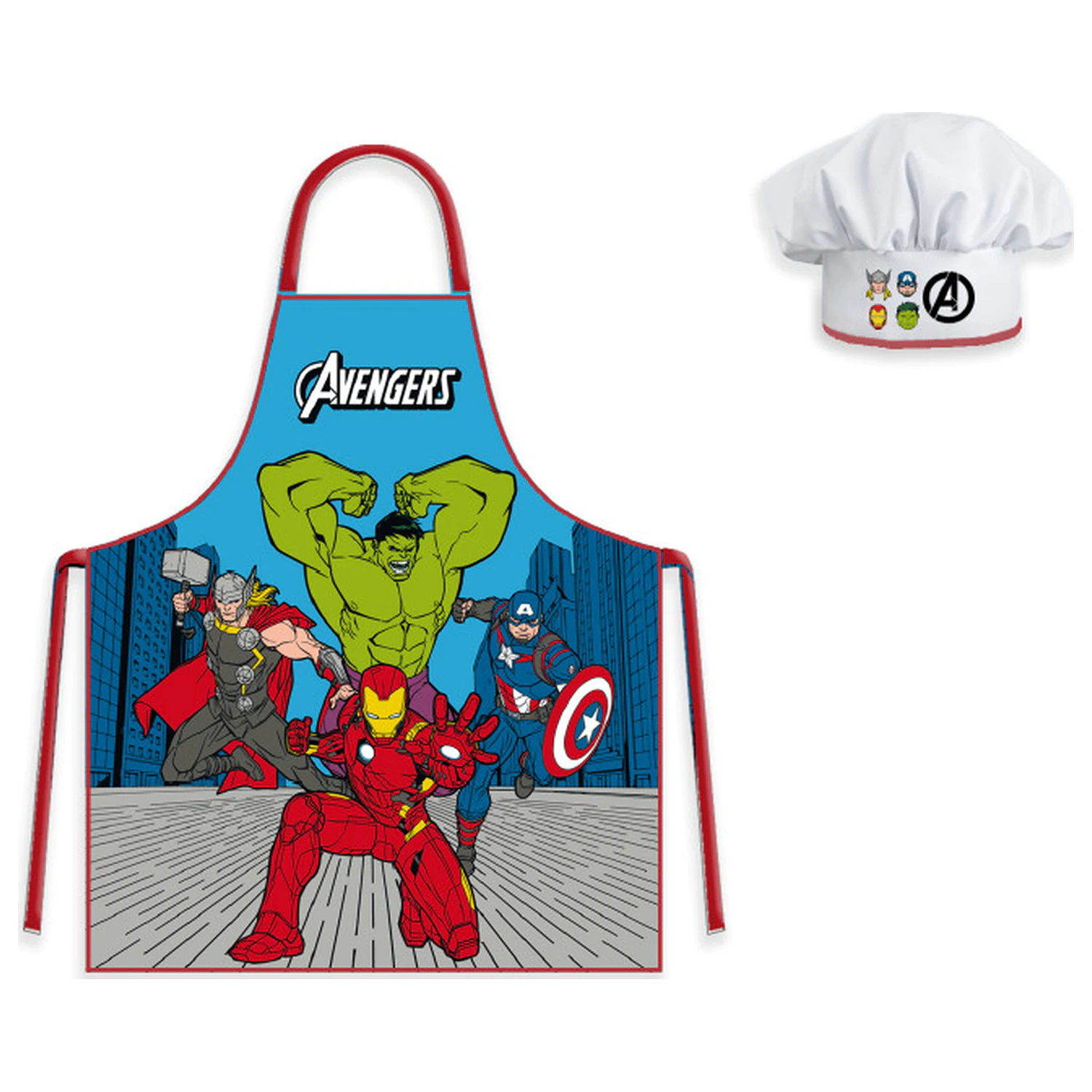 Avengers Classic Comic Style dětská zástěra, 2dílná sada fotografii produktu