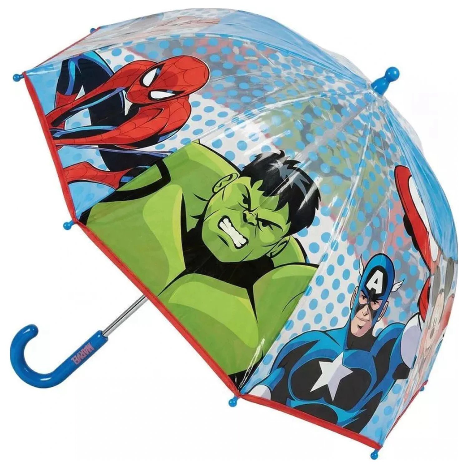 Avengers Dots dětský průhledný deštník fotografii produktu