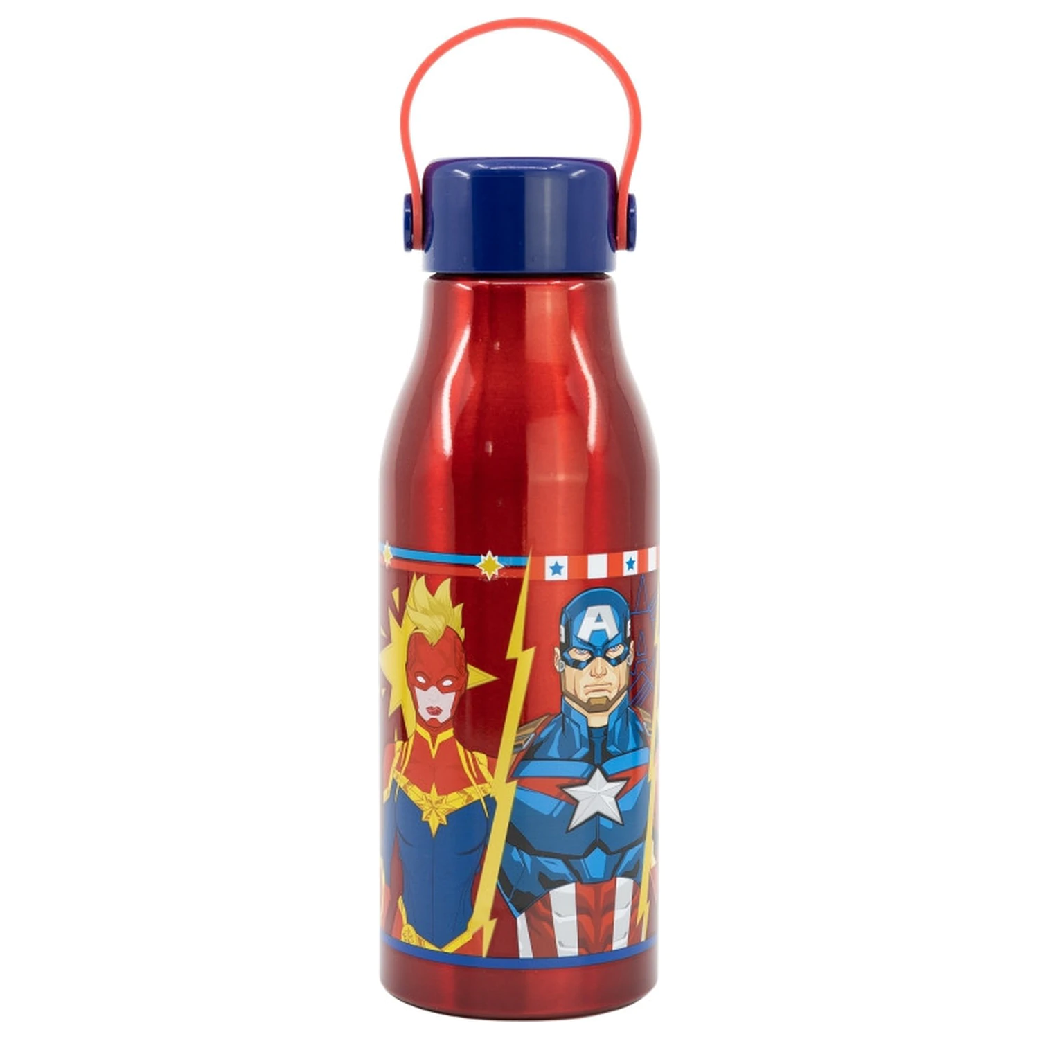 Avengers Invincible Force flexi hliníková láhev se šroubovacím uzávěrem a závěsem 760 ml fotografii produktu