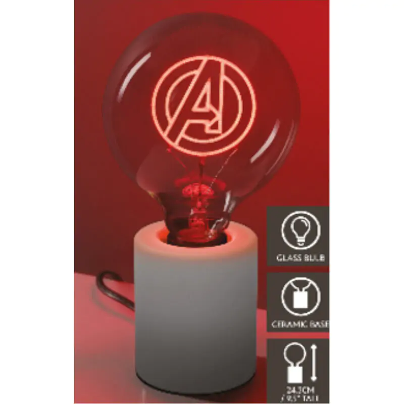 Avengers Neonová LED žárovka Logo fotografii produktu