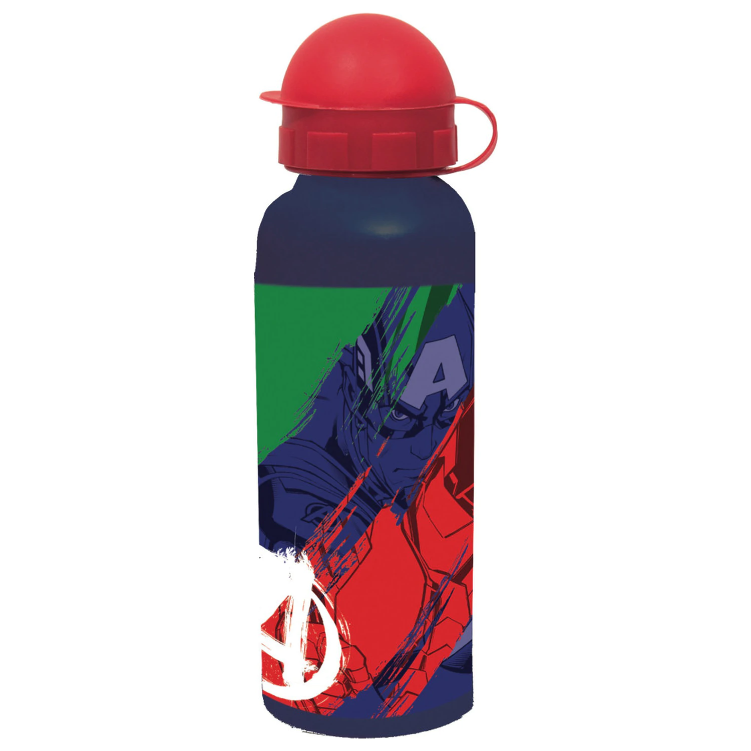 Avengers vícebarevná hliníková láhev na vodu s pítkem 520 ml fotografii produktu