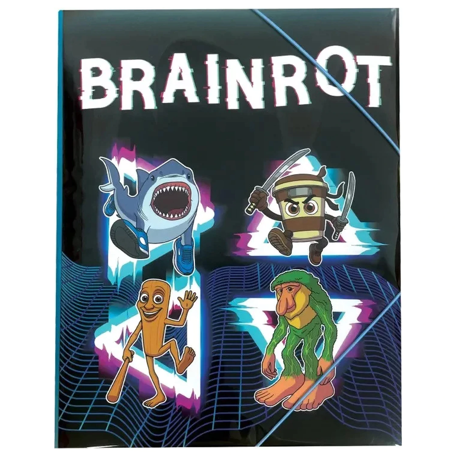 Brainrot Tmavý A/4 Gumová Složka fotografii produktu