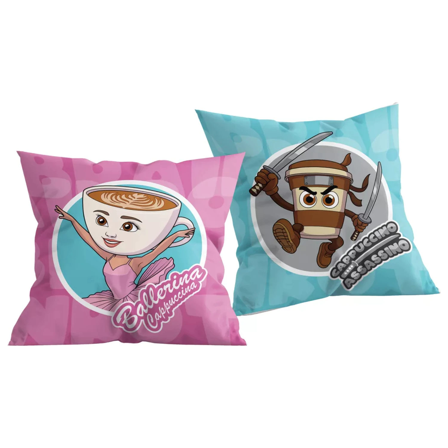 Brainrot Fun Duo Polštář, dekorativní polštář 40x40 cm fotografii produktu