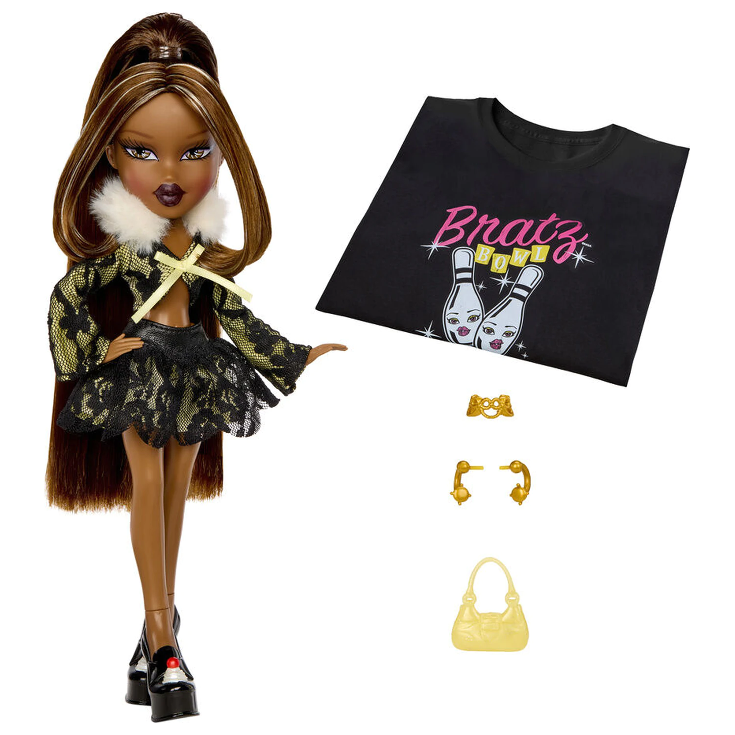 Bratz Stylin Birthday Sasha panenka + tričko fotografii produktu
