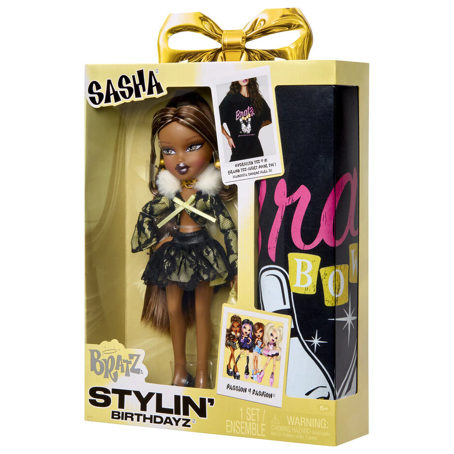 Bratz Stylin Birthday Sasha panenka + tričko fotografii produktu