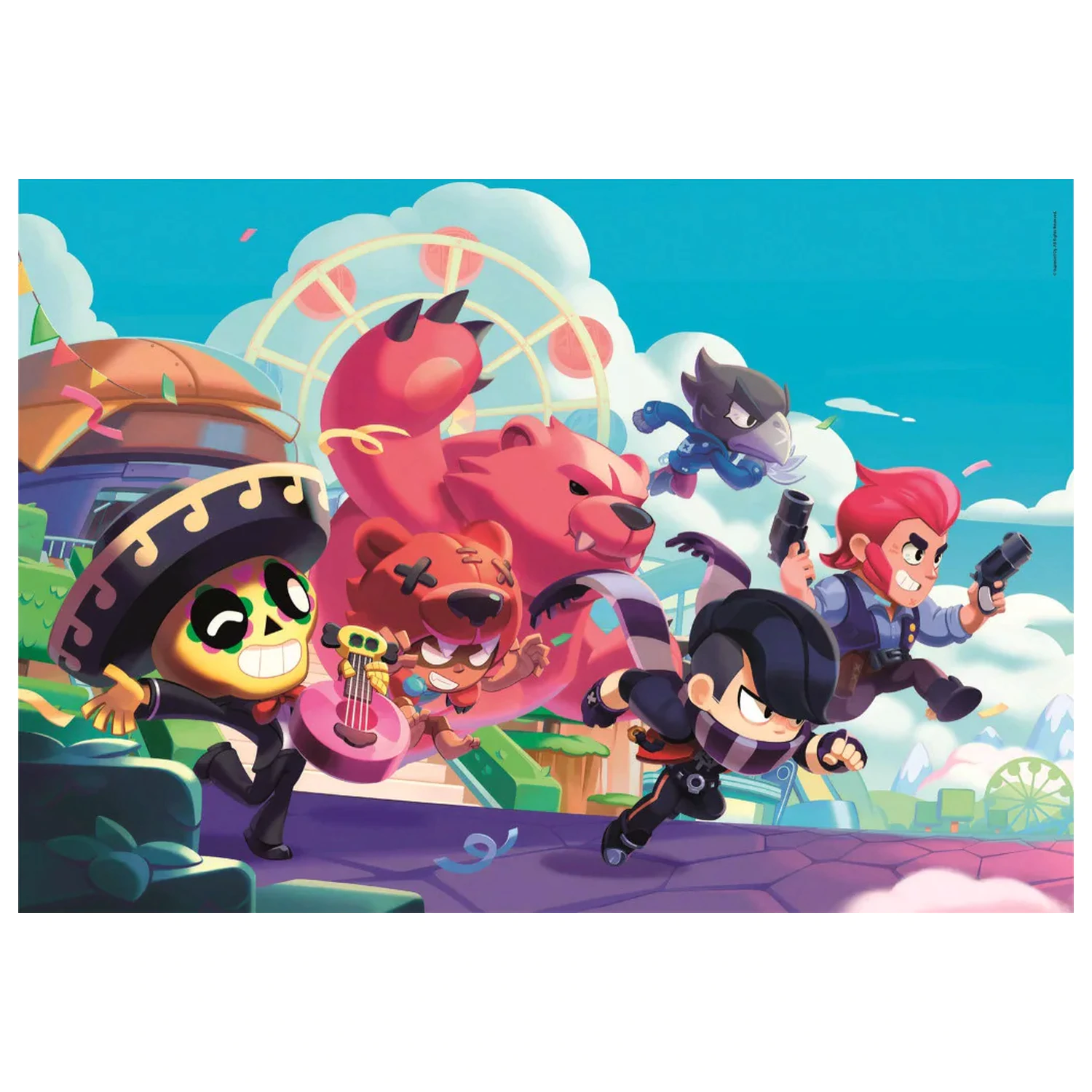 Brawl Stars Battle Rush puzzle, 180 dílků fotografii produktu