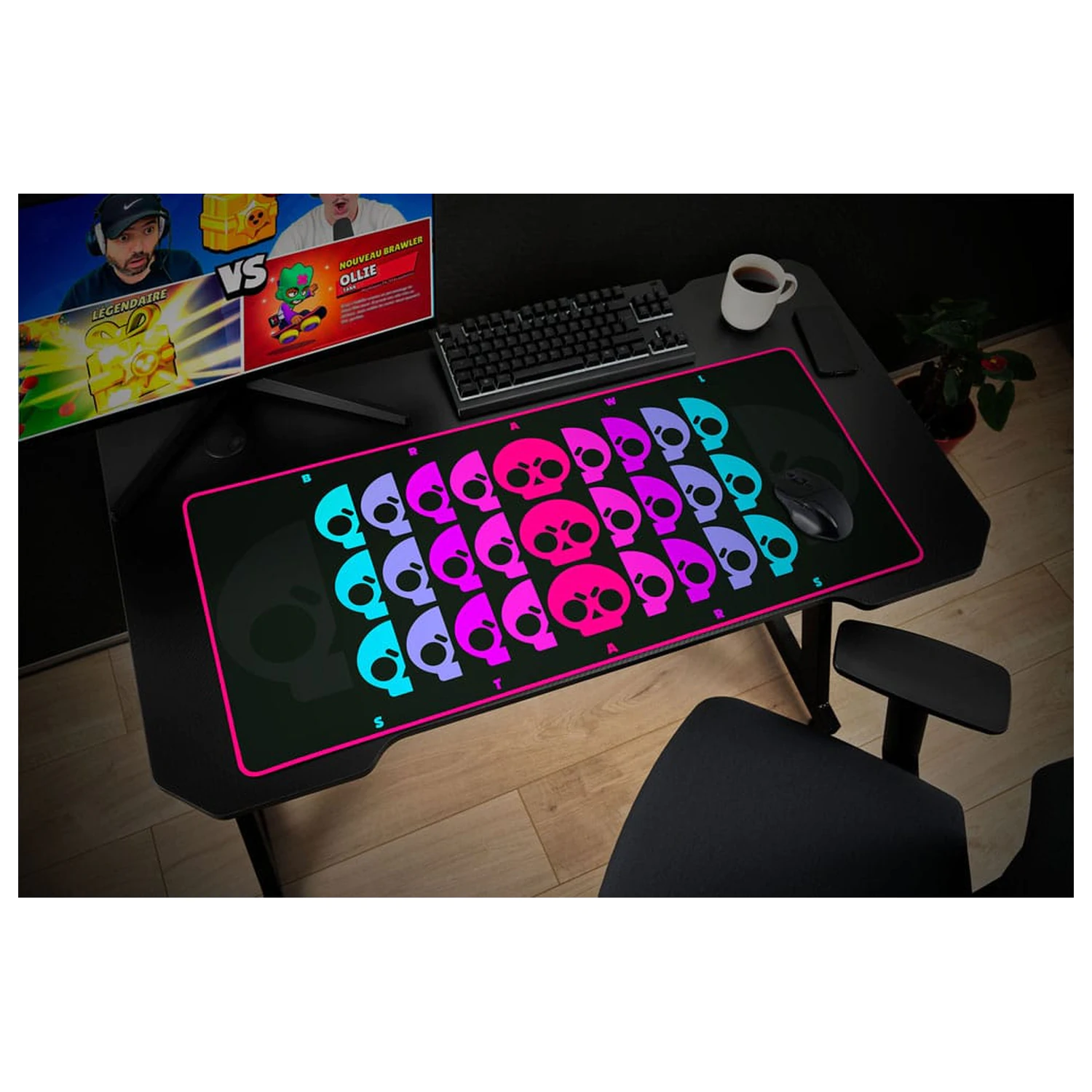 Brawl Stars XXL podložka na stůl Lebka fotografii produktu