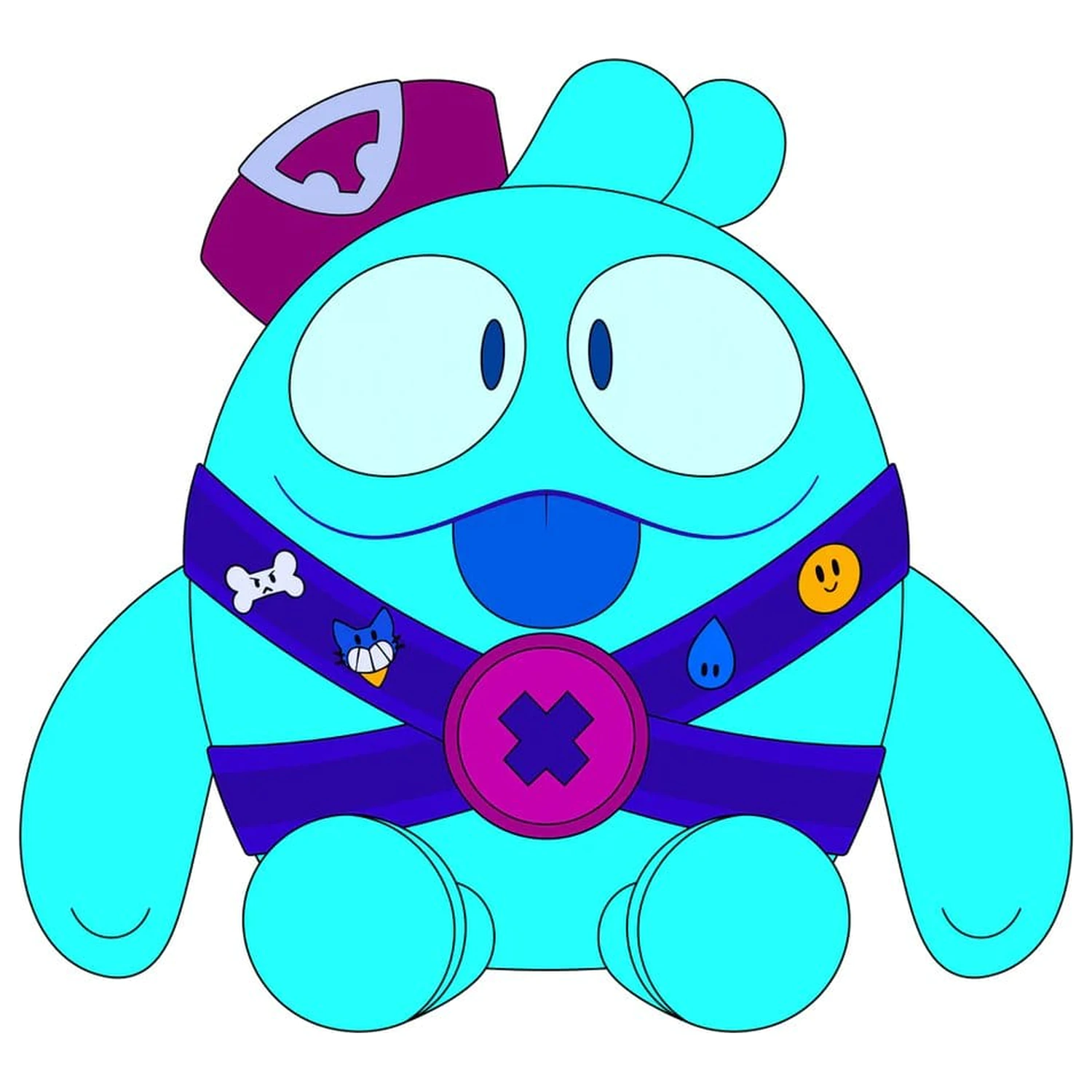 Brawl Stars Plush Figure Squeak 22 cm fotografii produktu