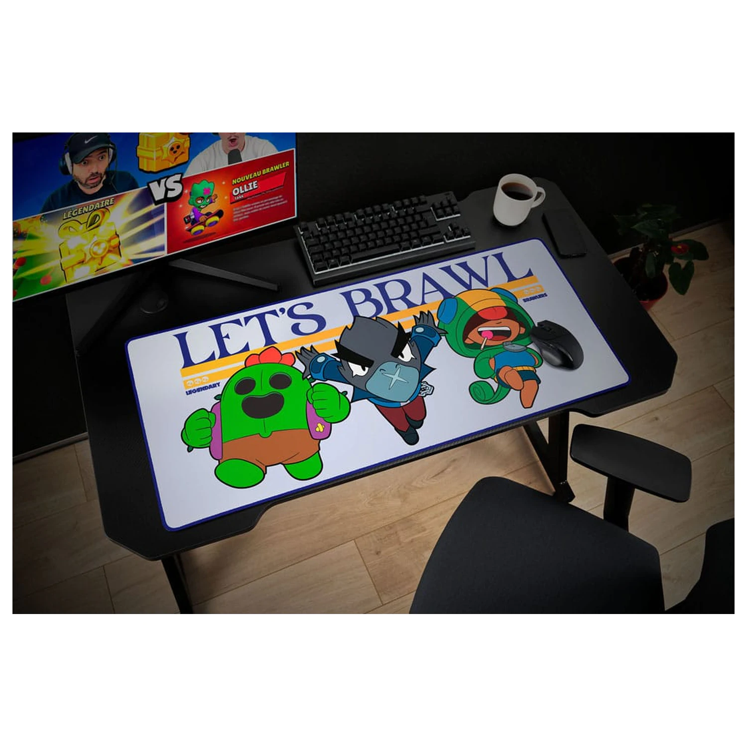 Brawl Stars XXL podložka na stůl Let's Brawl fotografii produktu