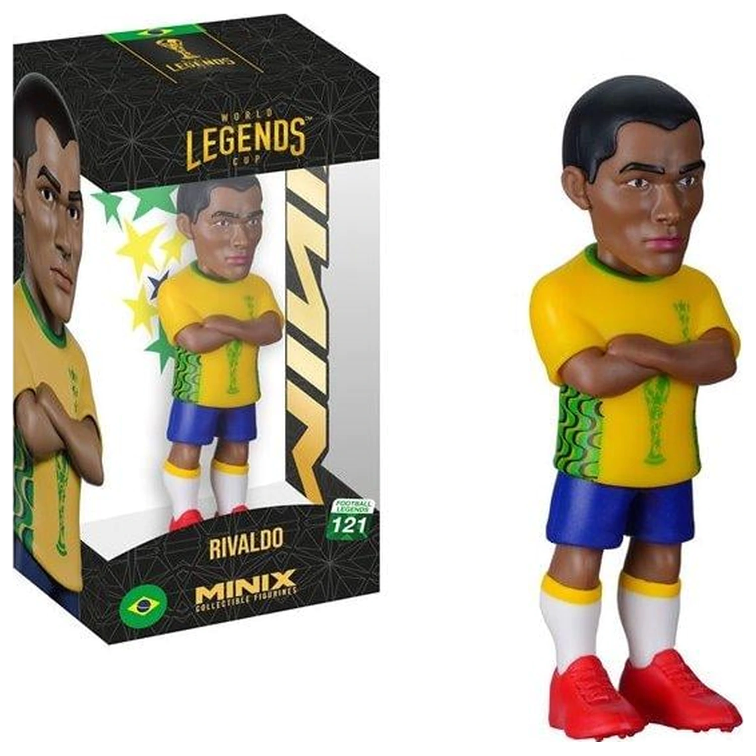 BRAZIL Rivaldo Figurka Minix World Legends Cup 12 cm fotografii produktu