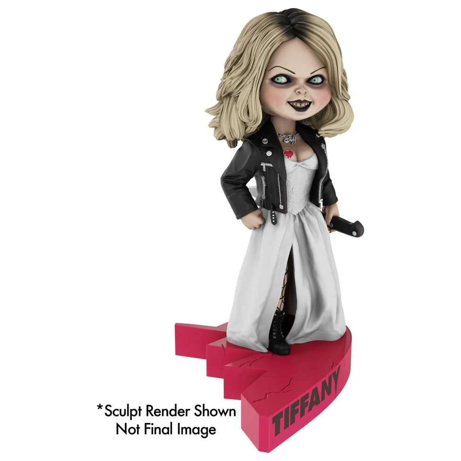 Bride of Chucky Tiffany Heart Connect Headknocker 17 cm fotografii produktu