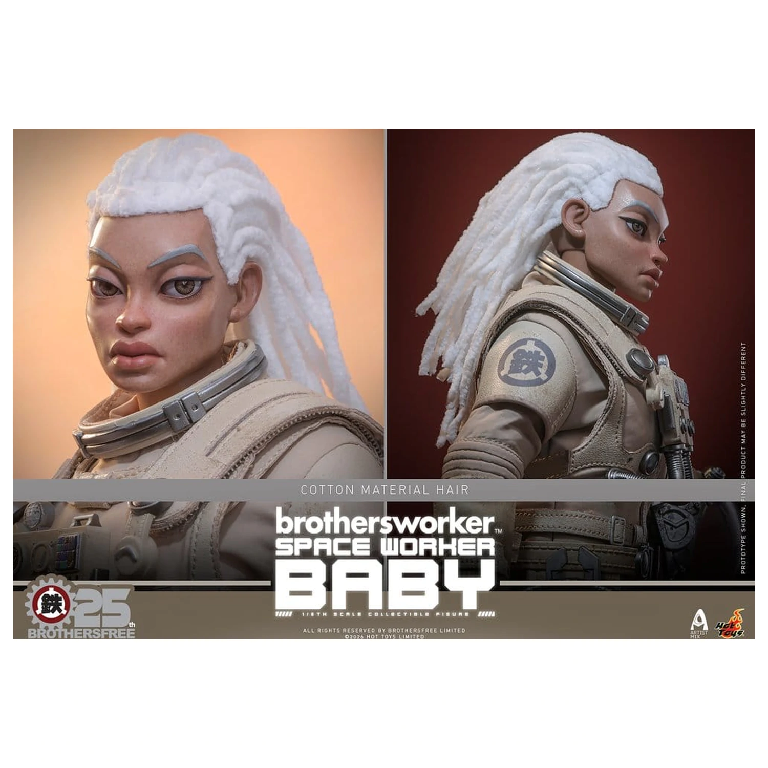 Brothersfree 1/6 akční figurka Space Worker Baby (Brothersfree 25th Version) 28 cm fotografii produktu