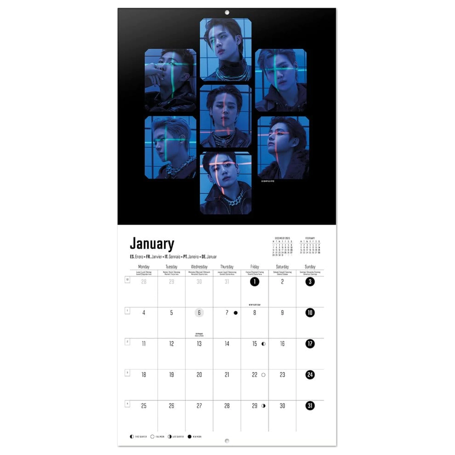 BTS 2027 Nástěnný kalendář 30 x 30 cm fotografii produktu