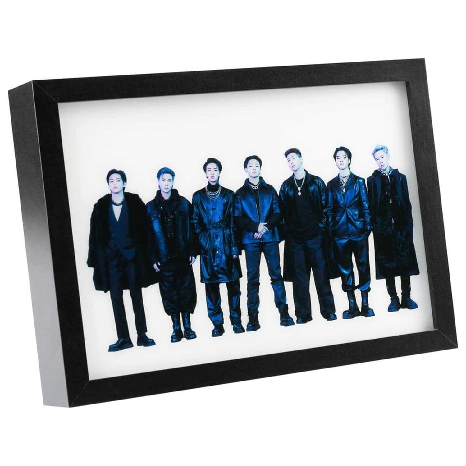 BTS zarámovaný LED tisk fotografii produktu