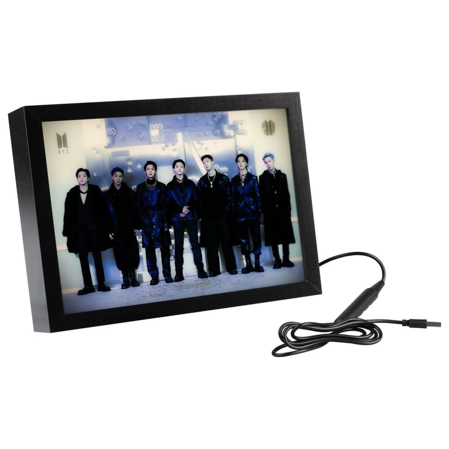 BTS zarámovaný LED tisk fotografii produktu