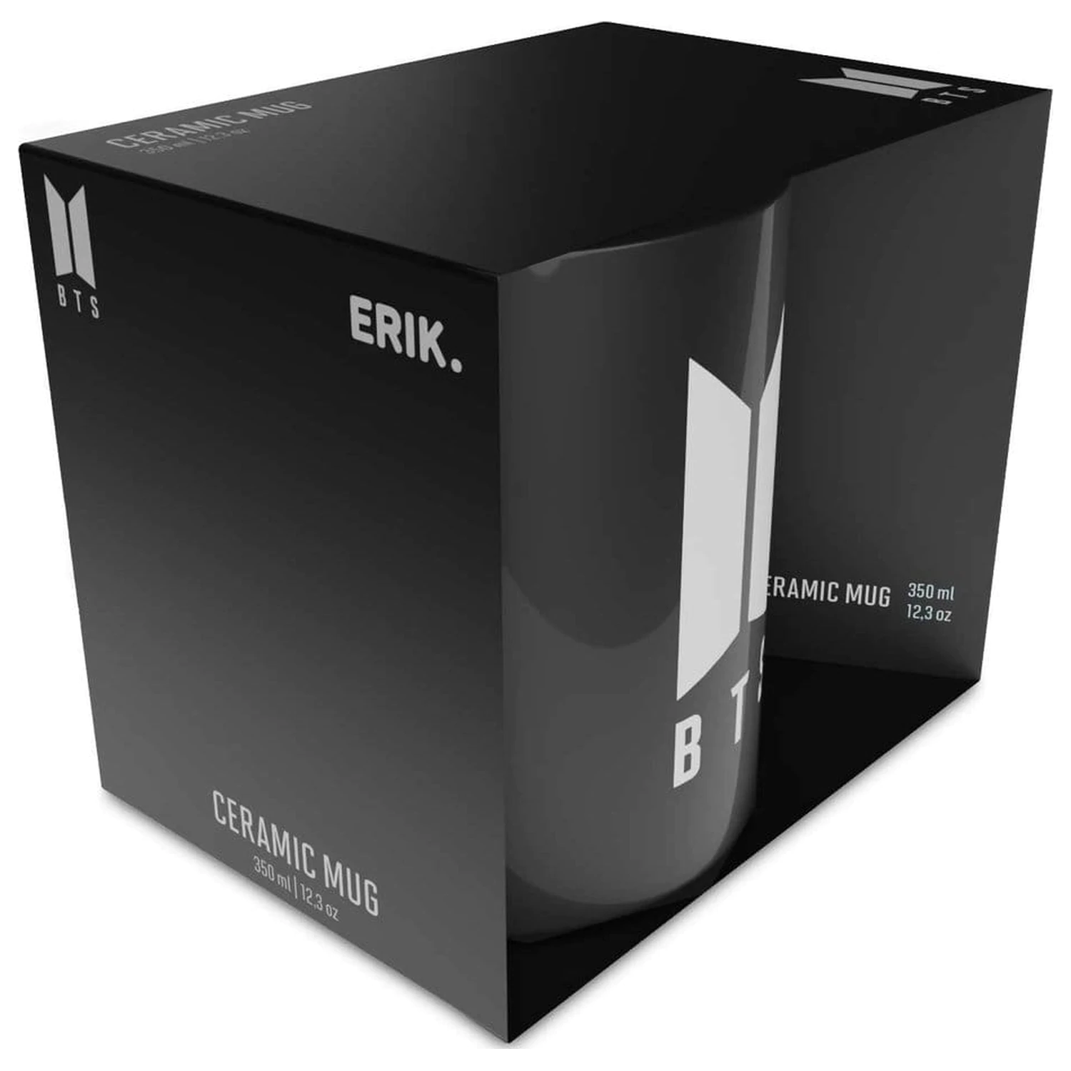BTS Logo Bílý hrnek 350 ml fotografii produktu