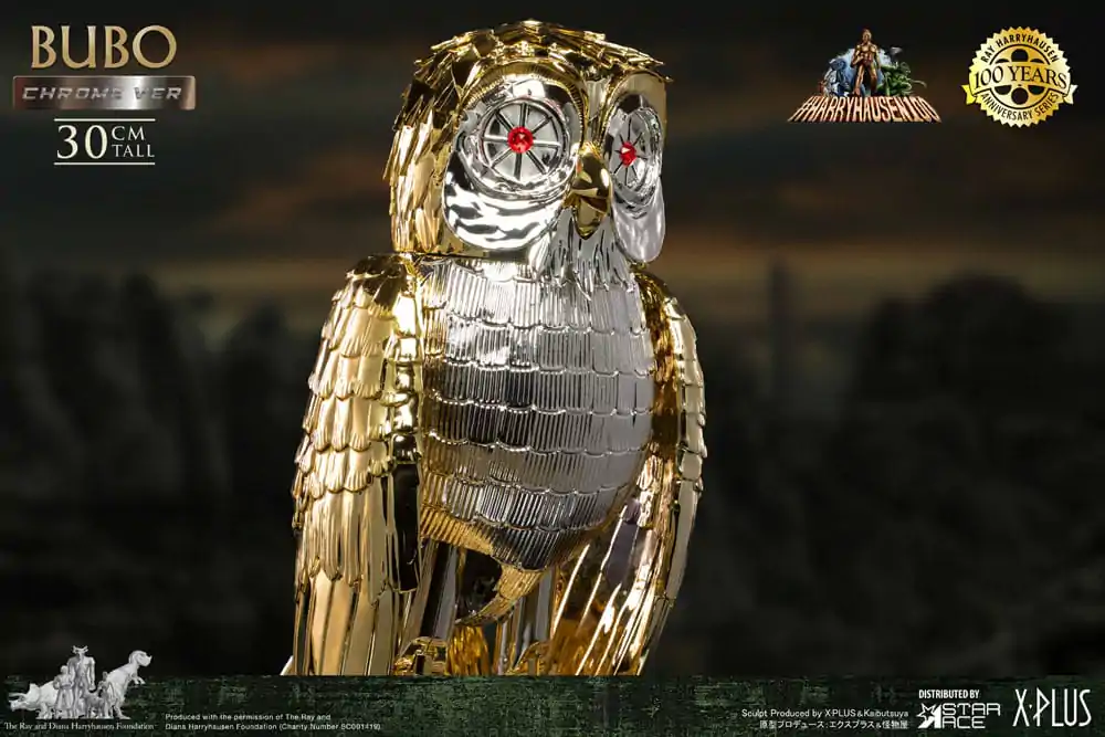 Bubo the Mechanical Owl Soft Vinyl Statue Ray Harryhausen's Bubo Chrome Ver. 30 cm - Měkká vinylová soška fotografii produktu
