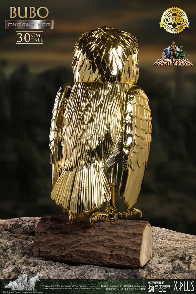 Bubo the Mechanical Owl Soft Vinyl Statue Ray Harryhausen's Bubo Chrome Ver. 30 cm - Měkká vinylová soška fotografii produktu