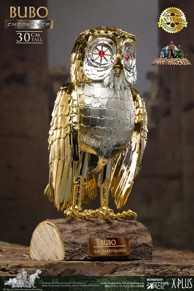 Bubo the Mechanical Owl Soft Vinyl Statue Ray Harryhausen's Bubo Chrome Ver. 30 cm - Měkká vinylová soška fotografii produktu