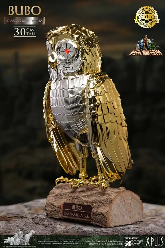 Bubo the Mechanical Owl Soft Vinyl Statue Ray Harryhausen's Bubo Chrome Ver. 30 cm - Měkká vinylová soška fotografii produktu