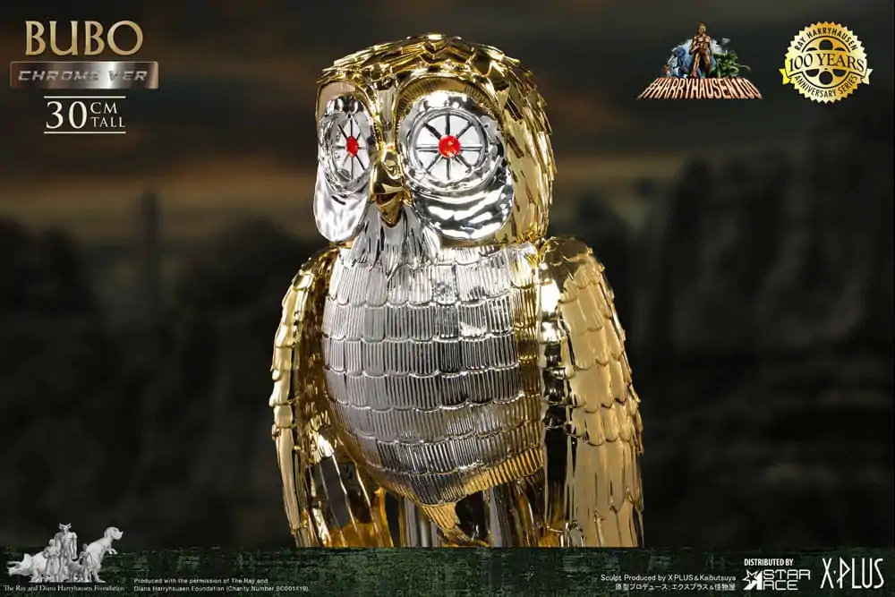 Bubo the Mechanical Owl Soft Vinyl Statue Ray Harryhausen's Bubo Chrome Ver. 30 cm - Měkká vinylová soška fotografii produktu
