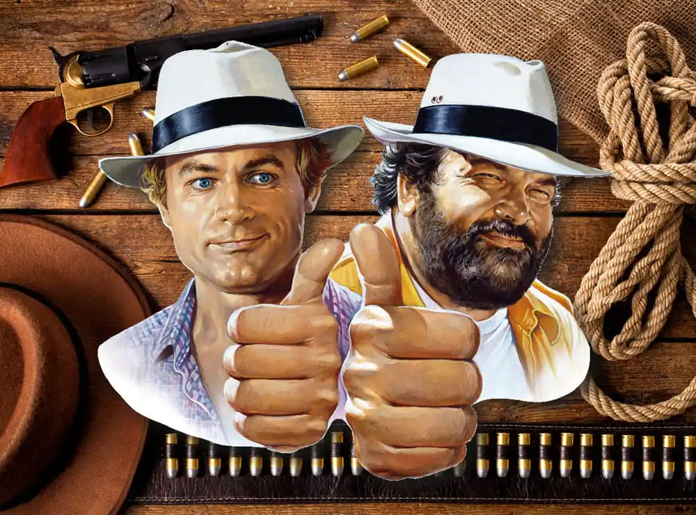 Bud Spencer & Terence Hill 3D plechová cedule Hill + Spencer 45 x 45 cm fotografii produktu