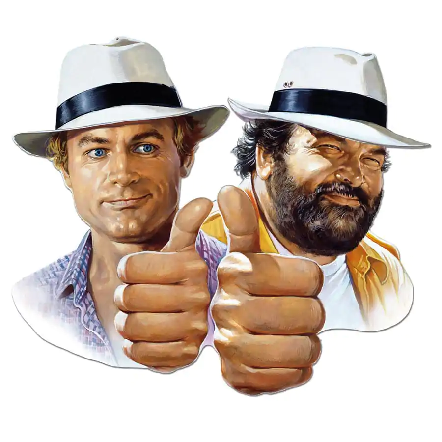 Bud Spencer & Terence Hill 3D plechová cedule Hill + Spencer 45 x 45 cm fotografii produktu