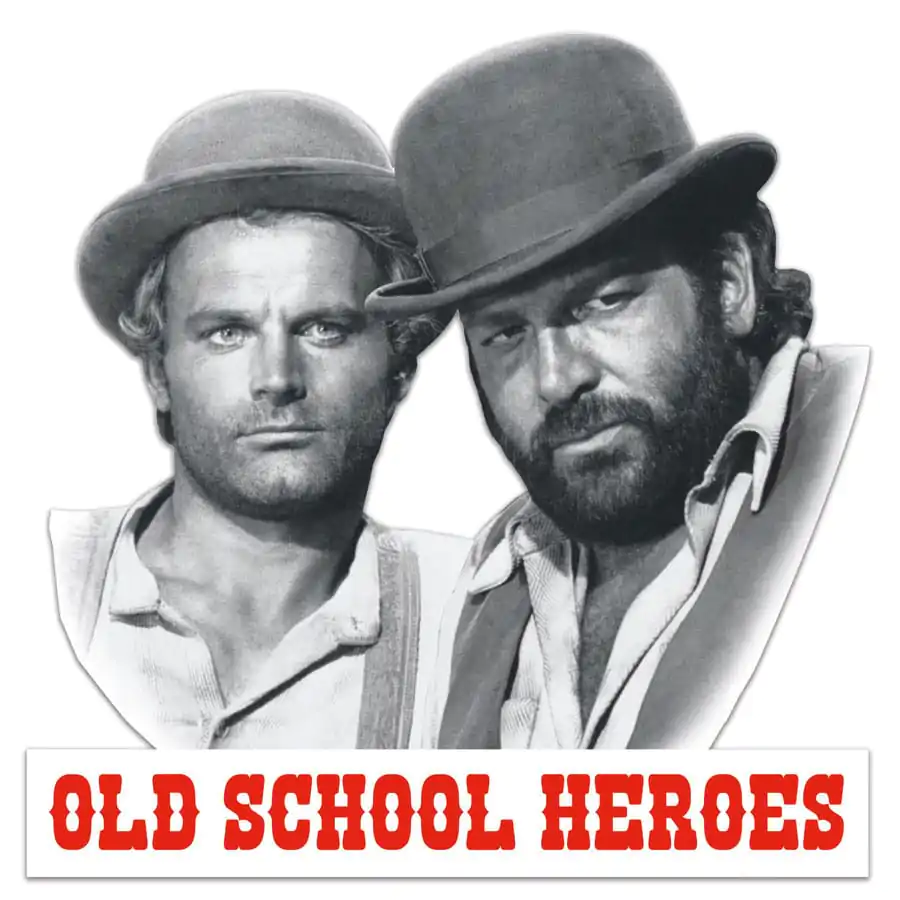 Bud Spencer & Terence Hill 3D plechová cedule Old School Heroes 45 x 45 cm fotografii produktu