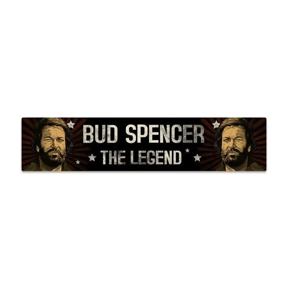 Bud Spencer Plechová cedule s magnetem The Legend 16 x 3,5 cm fotografii produktu