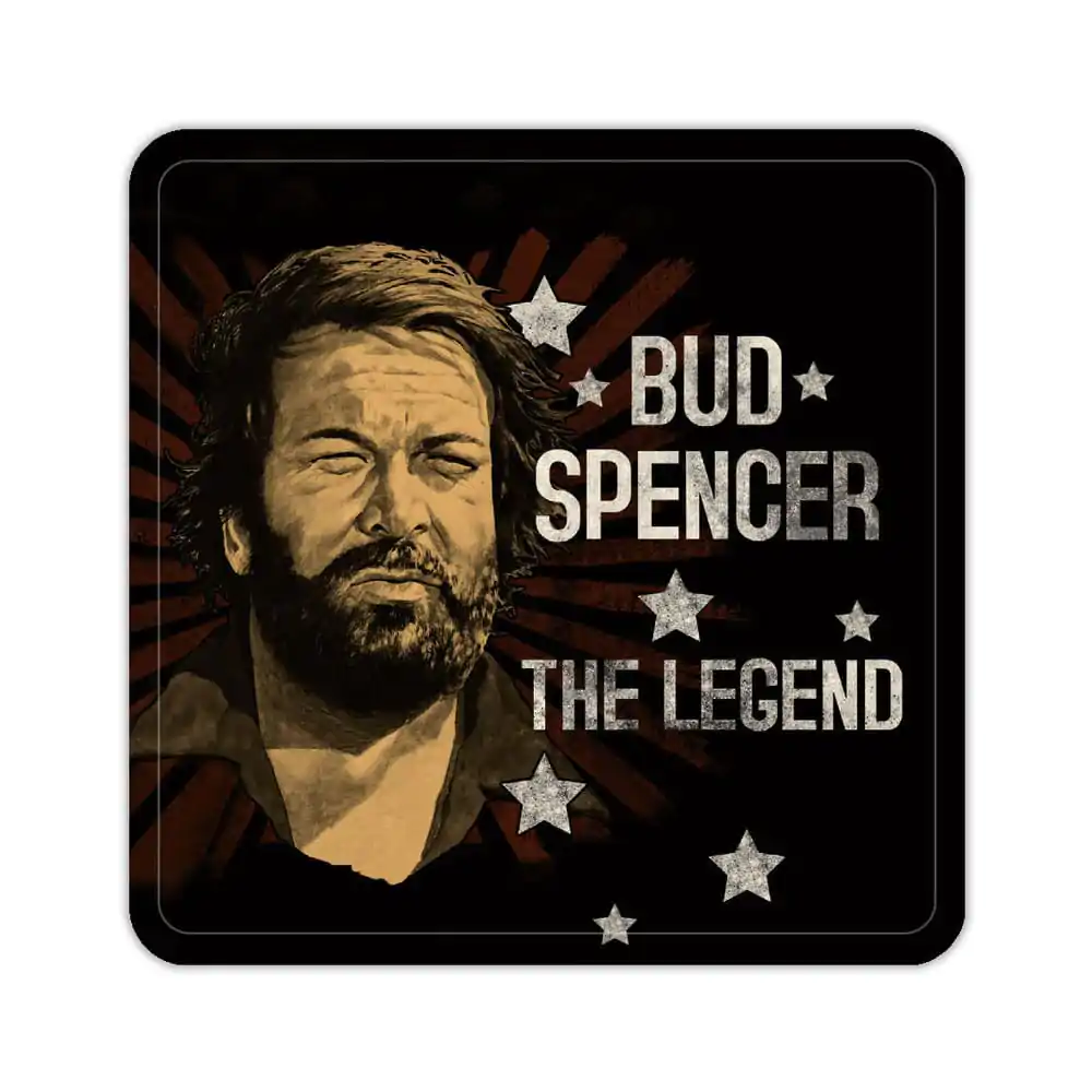 Bud Spencer Tin coasters The Legend 10 x 10 cm Plechové podtácky fotografii produktu
