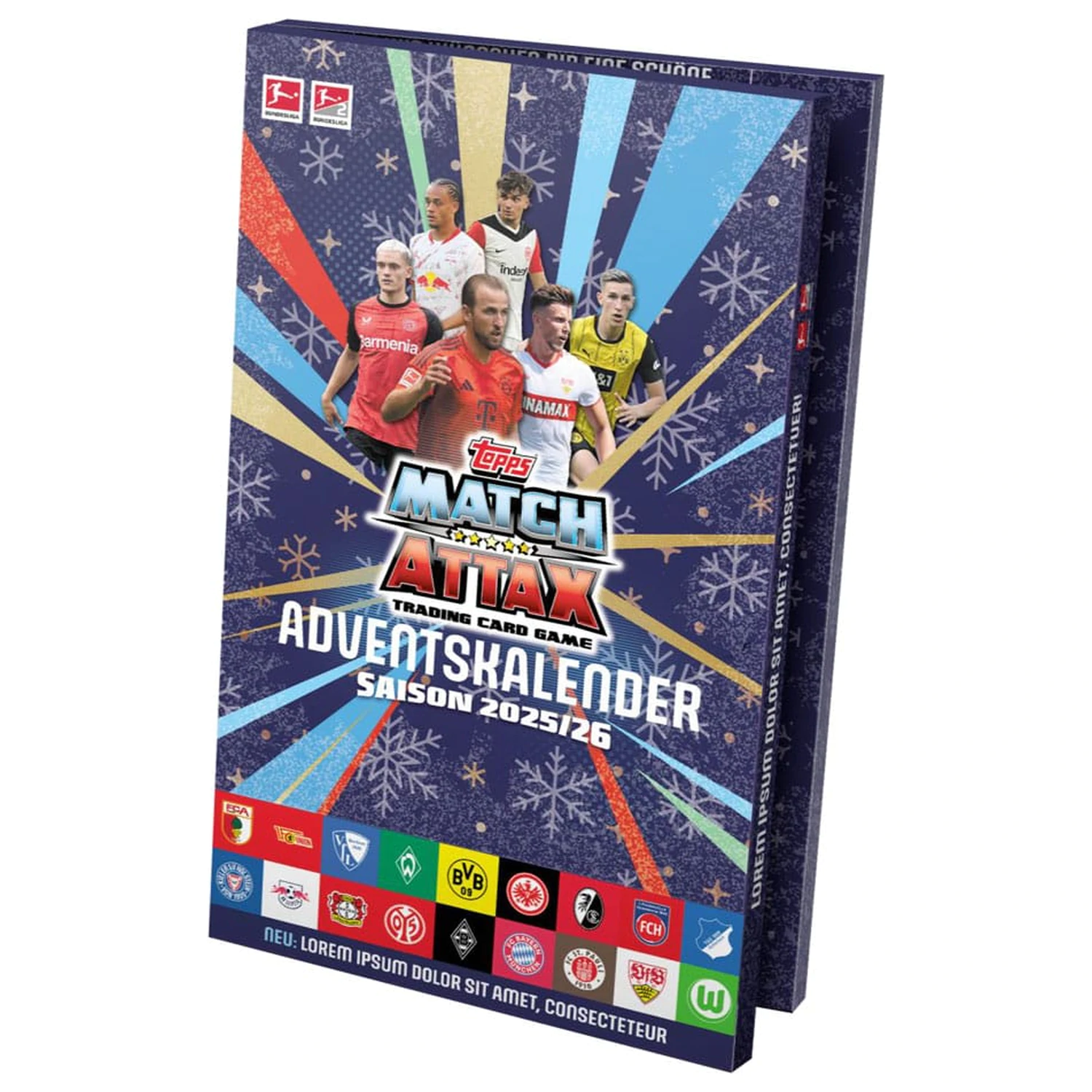 Bundesliga Match Attax Trading Cards 2025/26 adventní kalendář fotografii produktu