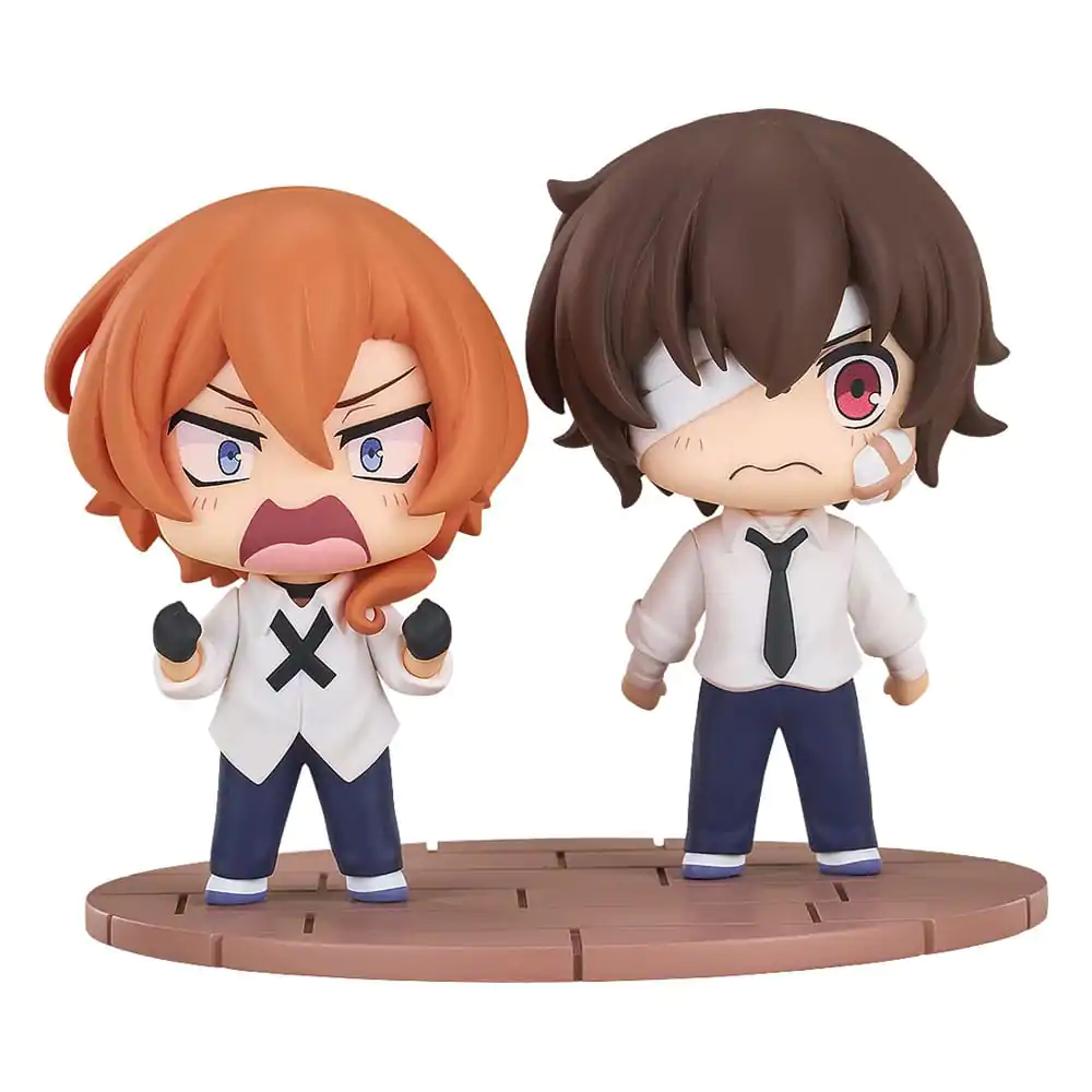 Bungo Stray Dogs Wan! Chibi figurky Osamu Dazai & Chuya Nakahara: čtrnáctiletá verze 8 cm fotografii produktu
